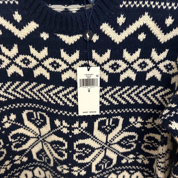 Polo Ralph Lauren navy wool sweater - Picture 4 of 4